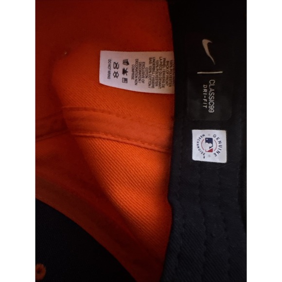 Houston‎ Astros Hat Cap Strap Back Orange Baseball MLB Nike Classic 99 - Picture 4 of 5